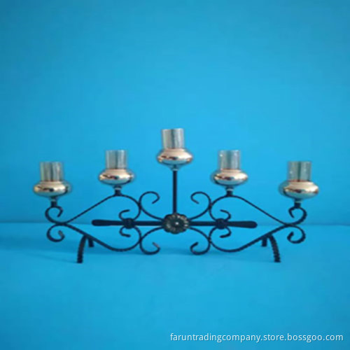 Wrought iron candlestick
